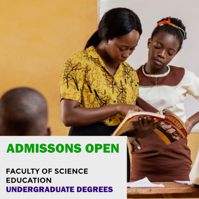 2026 Undergraduate Faculty of Science and Technology Education Advert